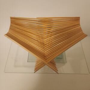 Wooden Bamboo Folding Basket 10x5